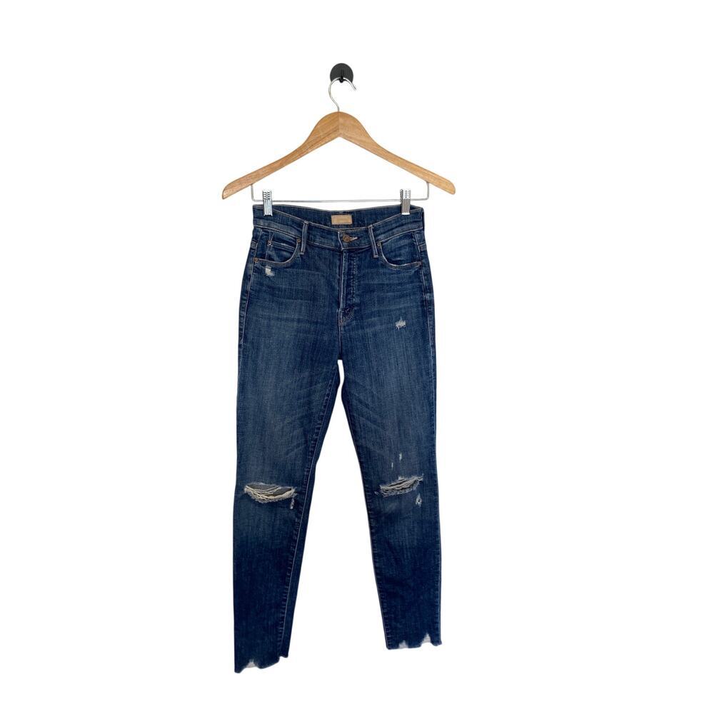 MOTHER The Stunner Chew In Off Duty Dark Blue Wash - Picture 3 of 14